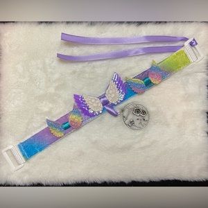 Rainbow and wings collar/ choker
